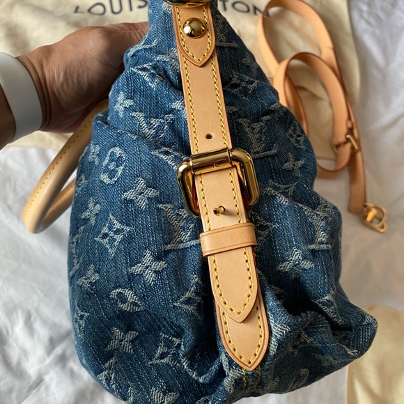 🎈SOLD❤️💎Louis Vuitton Cabby Denim MM Beautiful - Picture 3 of 16